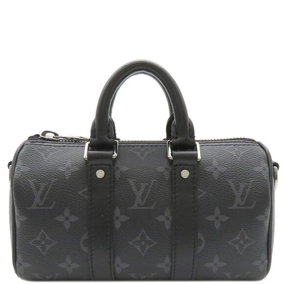 Louis Vuitton Keepall XS Monogram Eclipse Shoulder Black - Picture 1 of 9